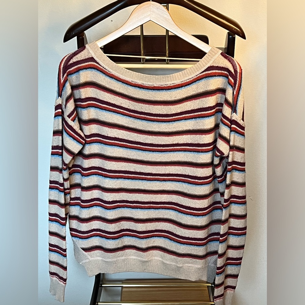 Free People Chic Striped Sweater for Women. - Picture 2 of 8